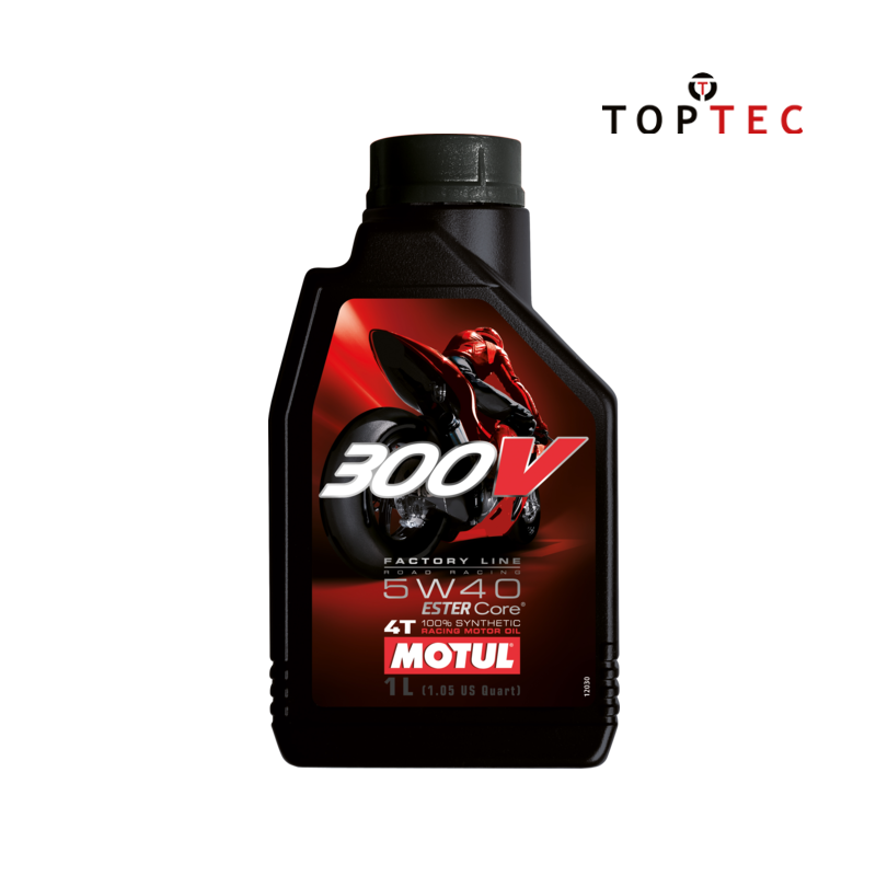 Huile moto Motul 5W40 factory line 300V 1 litre