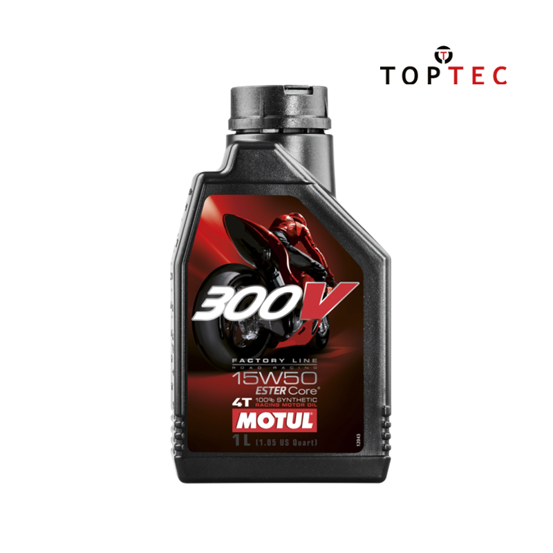 Huile moto Motul 15W50 factory line 300V 1 litre