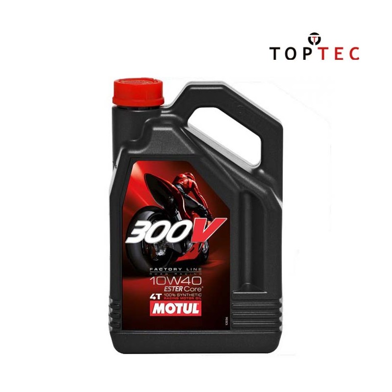 Huile moto Motul 10W40 factory line 300V 4 litres